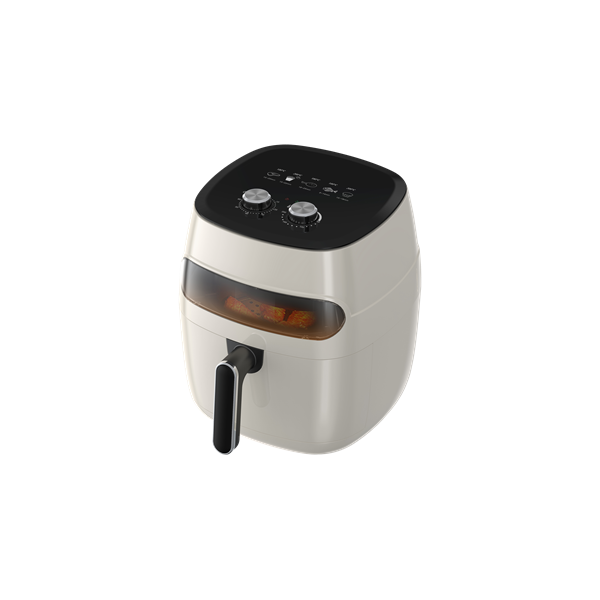 TOO AF-120W-1350 W forrólevegős fritőz ablakkal, 5.2 liter, fehér