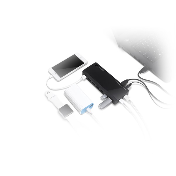 TP-Link UH720 7portos USB3.0 HUB táppal TP-Link UH720 7portos USB3.0 HUB táppal