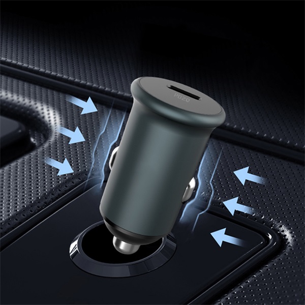 COLORWAY CW-CHA028PD-GR Autós töltő 1USB (Power Delivery Port USB Type-C (20W) Szürke