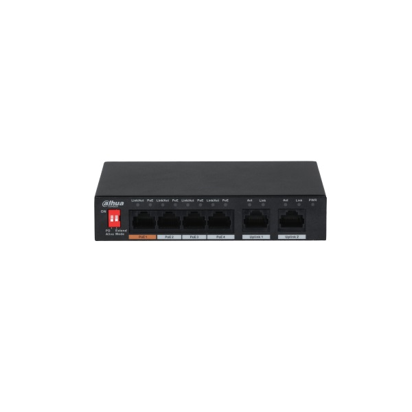 Dahua 4 portos PoE switch 60W (PFS3006-4ET-60-V2) Dahua 4 portos PoE switch 60W (PFS3006-4ET-60-V2)
