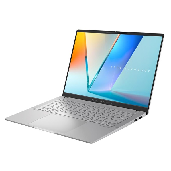 ASUS CONS NB Vivobook S14 M5406KA-QD037 14" WUXGA OLED GL, AMD Ryzen AI 7 350, 16GB, 1TB M.2, INT, NOOS, Ezüst ASUS CONS NB Vivobook S14 M5406KA-QD037 14" WUXGA OLED GL, AMD Ryzen AI 7 350, 16GB, 1TB M.2, INT, NOOS, Ezüst