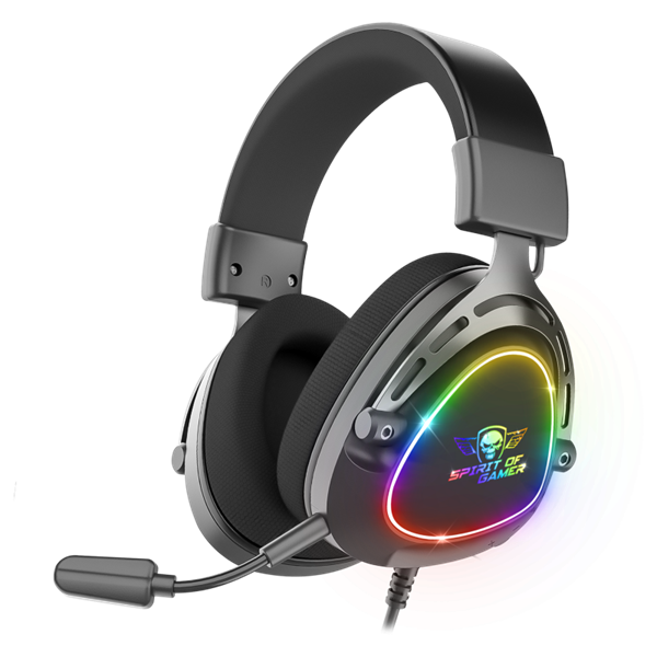 Spirit of Gamer ELITE H40 Black  MultiPlatform RGB  3.5mm Jack Fejhallgató 
