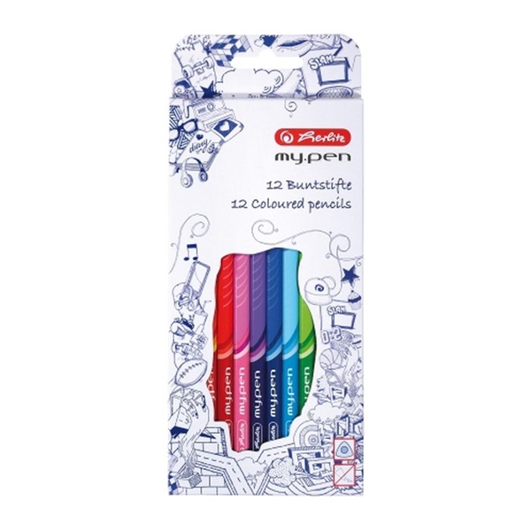 Herlitz my.pen 12db-os vegyes színű színes ceruza Herlitz my.pen 12db-os vegyes színű színes ceruza