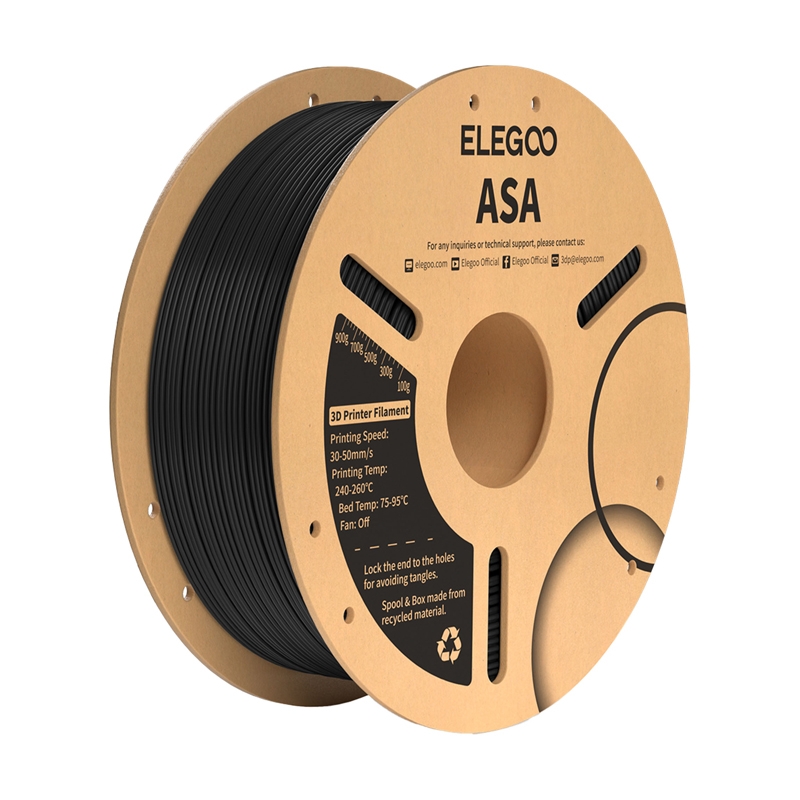 ELEGOO ASA Filament Fekete