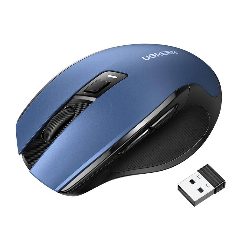 Wireless mouse UGREEN MU006 2.4 GHz + Bluetooth 5.0 (blue)