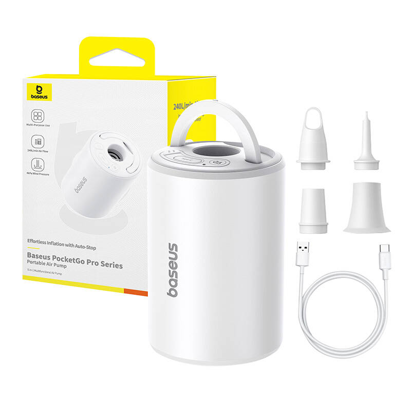 Baseus PocketGo Portable Pump Fehér