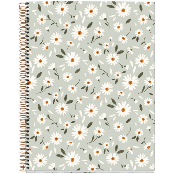 Miquelrius Green Flowers A4 4x30 lap kockás spirálfüzet Miquelrius Green Flowers A4 4x30 lap kockás spirálfüzet