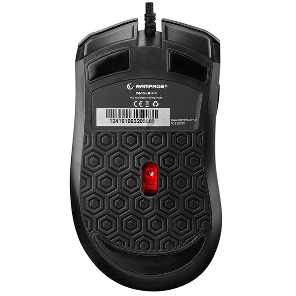 Rampage  SMX-R44 V2 Macro Egér Gamer  Fekete 