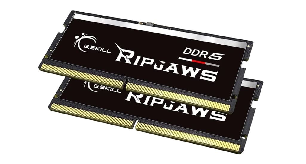 32GB 5200MHz DDR5 Notebook RAM G.Skill Ripjaws CL38 (2x16GB) (F5-5200S3838A16GX2-RS)