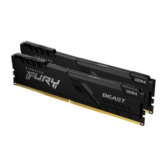 16GB 3600MHz DDR4 RAM Kingston Fury Beast memória CL17 (2x8GB) (KF436C17BBK2/16)
