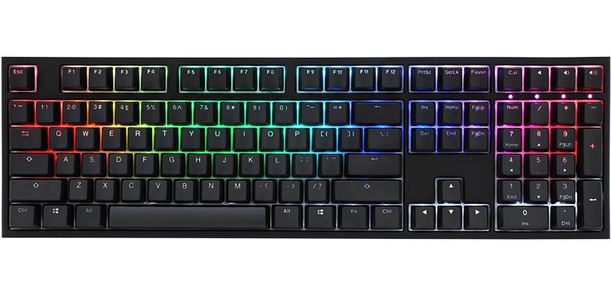 Ducky One 2 RGB Cherry MX Blue US billentyűzet fekete (DKON1808ST-CUSPDAZT1)