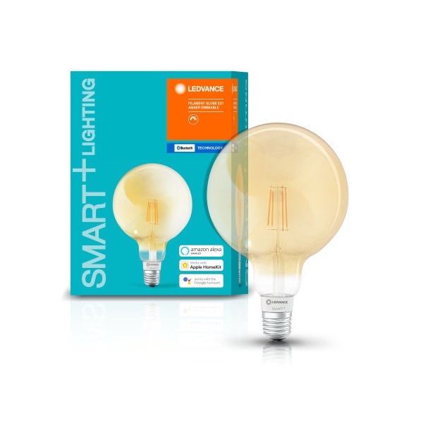 Ledvance Smart+ BT FIL gömb fényforrás, áll. fényerővel, 6W 2400K E27 okos, vezérelhető intelligens fényforrás Ledvance Smart+ BT FIL gömb fényforrás, áll. fényerővel, 6W 2400K E27 okos, vezérelhető intelligens fényforrás