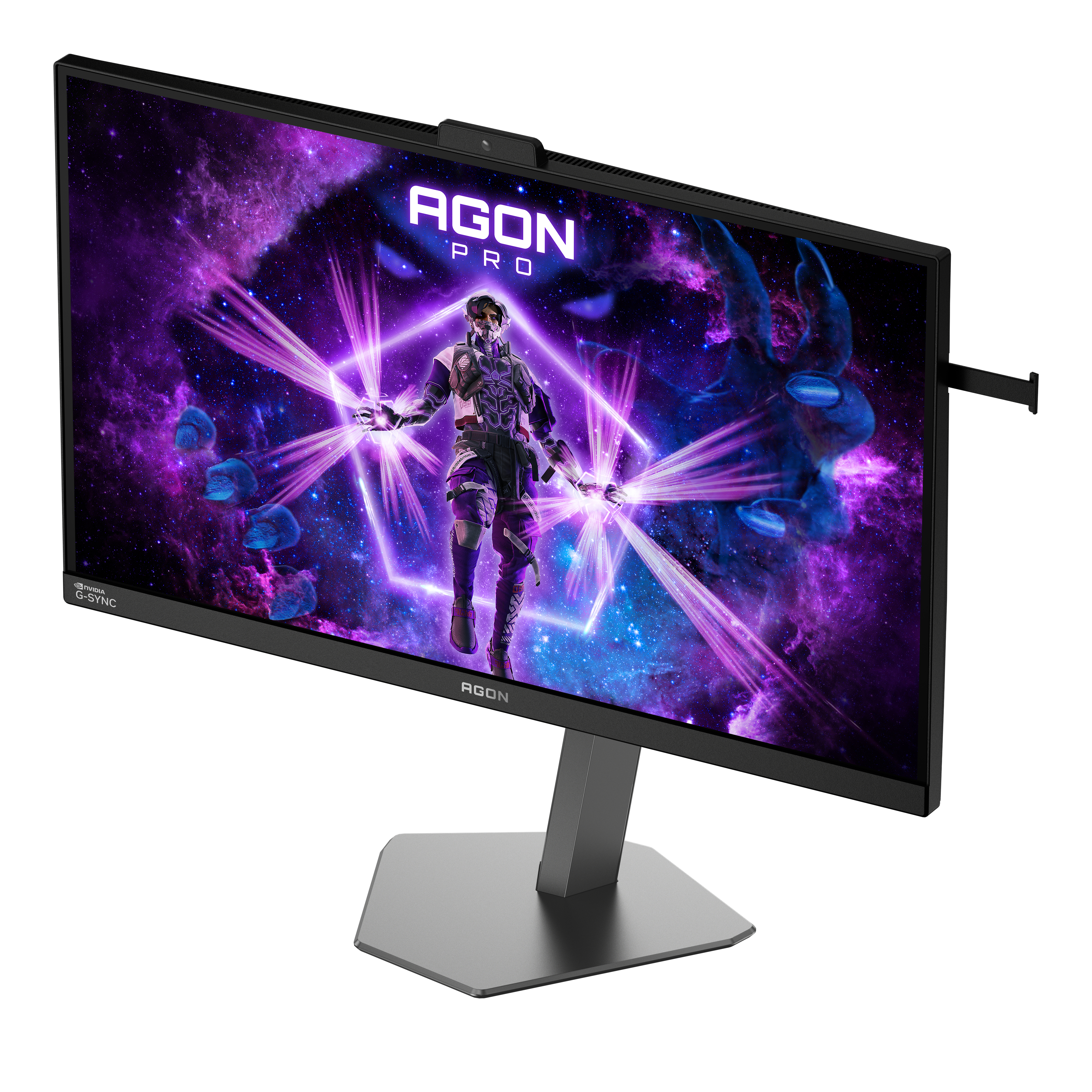 AOC 27" AG276QSG2 Monitor - 2560x1440, QHD, LED, IPS, 450Hz, 0,3ms, Hangszóró, G-Sync, Pivot, RGB, Gamer, Fekete