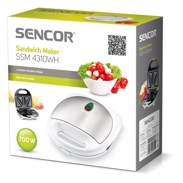 Sencor SSM 4310WH szendvicssütő fehér Sencor SSM 4310WH szendvicssütő fehér