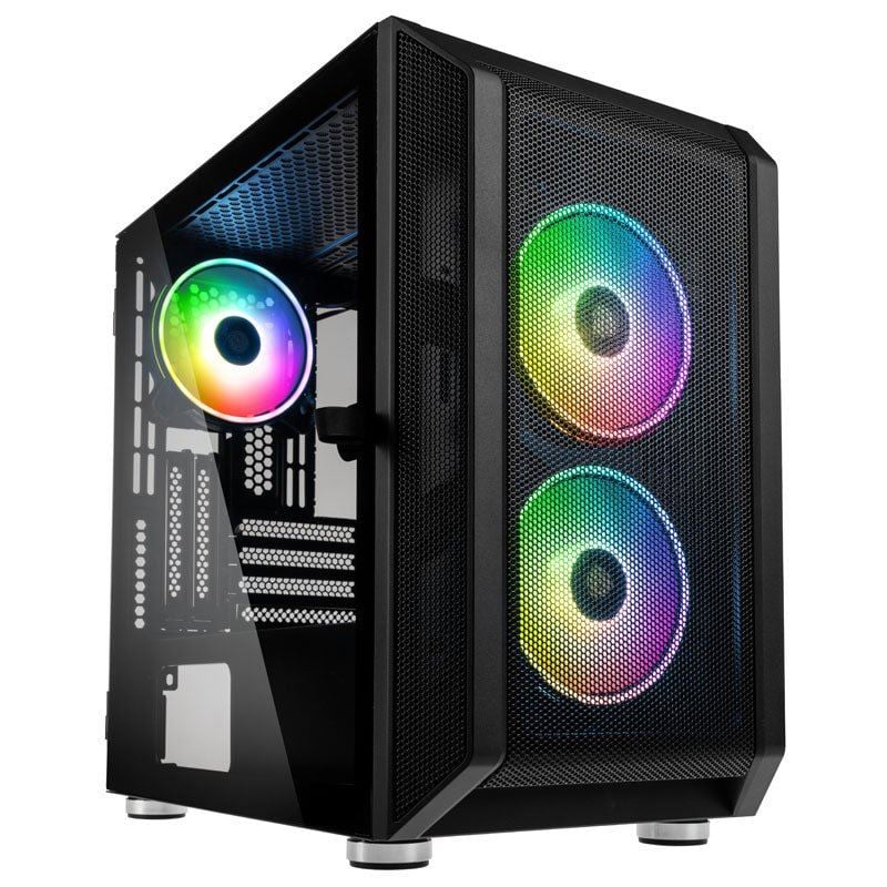 Kolink Citadel Mesh ARGB ATX táp nélküli ablakos ház fekete