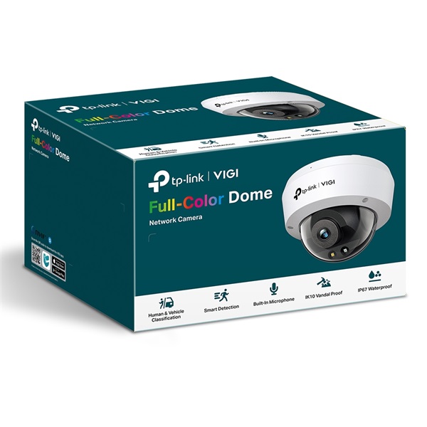 TP-LINK VIGI C250 (4mm) 5MP Full-Color Dome Network Camera