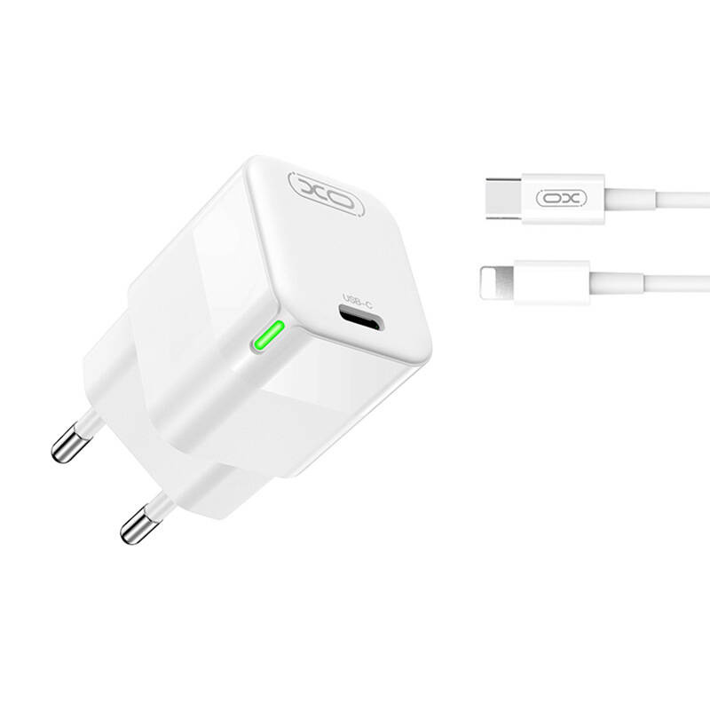   XO CE06 30W USB-C  Hálózati töltő Lightning kábellel