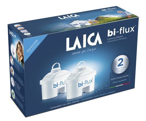 Laica Bi-Flux univerzális vízszűrőbetét 2db (F2M) Laica Bi-Flux univerzális vízszűrőbetét 2db (F2M)