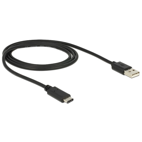 Delock 83600 USB Type-C (USB-C) 2.0 --> USB 2.0 A M/M 1m kábel Delock 83600 USB Type-C (USB-C) 2.0 --> USB 2.0 A M/M 1m kábel