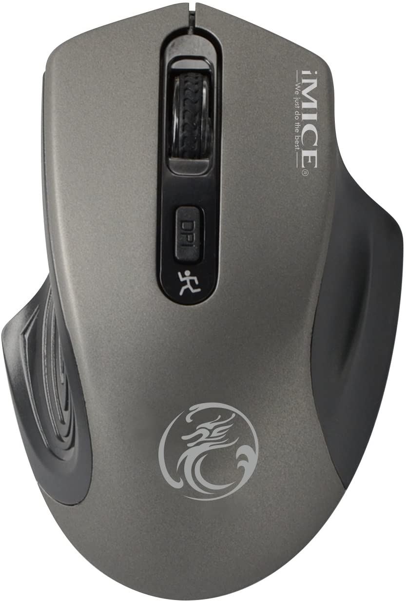 iMice E-1800 vezeték nélküli optikai egér szürke-fekete iMice E-1800 vezeték nélküli optikai egér szürke-fekete