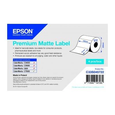 Epson Premium Matte címke (C33S045722)