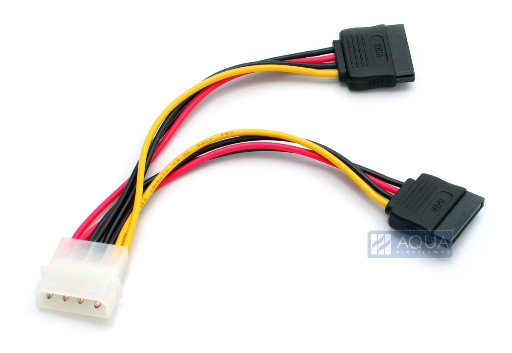 DeLock DL60102 Cable Power 4pin male -> SATA HDD 2x DeLock DL60102 Cable Power 4pin male -> SATA HDD 2x