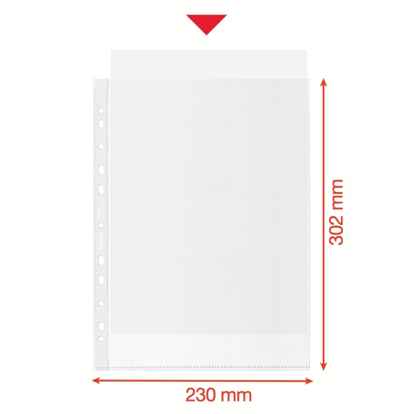 Esselte Recycled A4 narancsos 100db lefűzhető genotherm