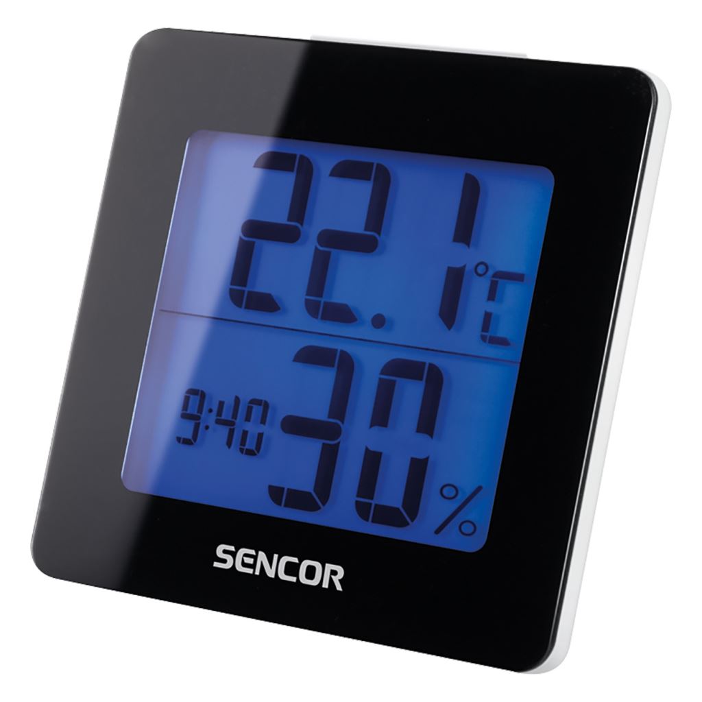 Sencor SWS 1500 B hőmérő ébresztőórával fekete Sencor SWS 1500 B hőmérő ébresztőórával fekete