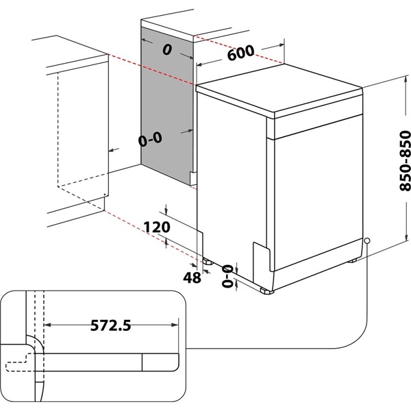 Whirlpool W2F HD624 X mosogatógép