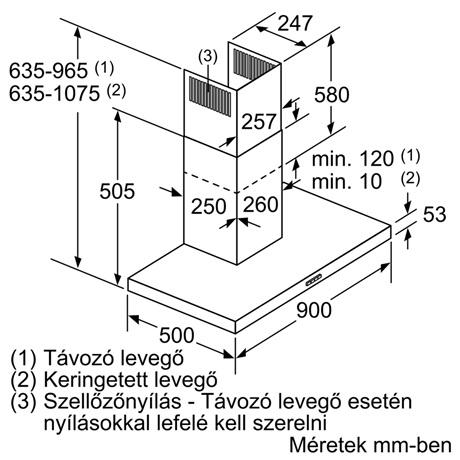 Bosch DWB97IM50 PÁRAELSZÍVÓ KÜRTŐS