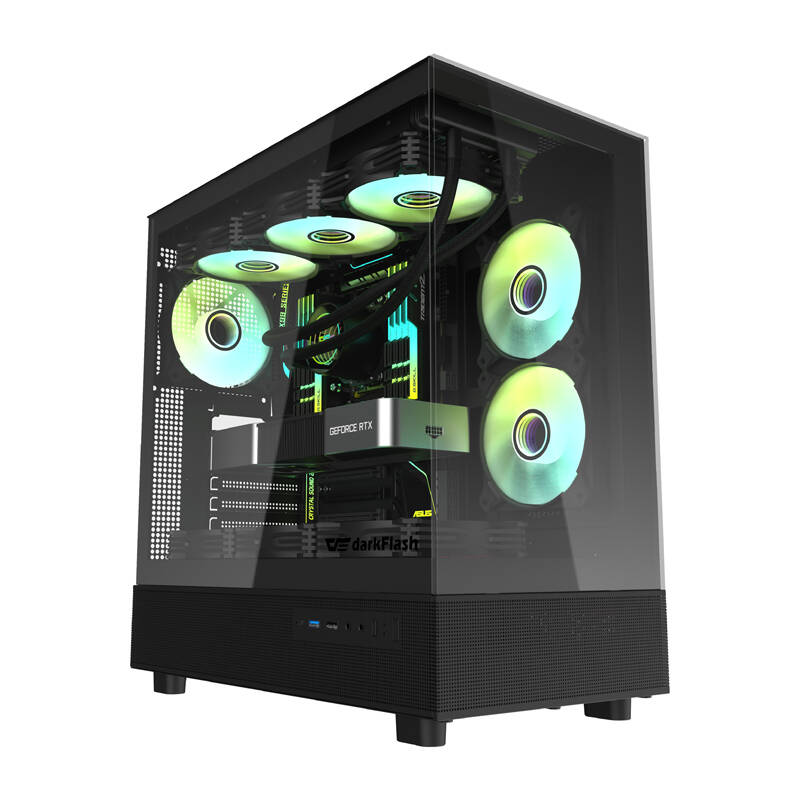 Darkflash DPX90 számítógépház Fekete 