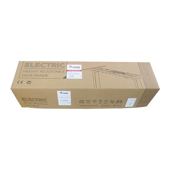 Equip   650804  Dupla motor állítható magasság: 62cm-128cm Max.:125kg Motoros Asztal láb  Fehér 