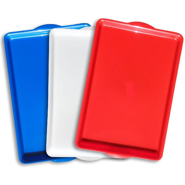 Műanyag szögletes 43x28cm fehér tálca Műanyag szögletes 43x28cm fehér tálca