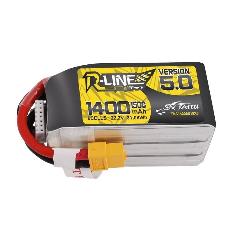 Tattu R-Line 5.0 1400mAh 22.2V 150C 6S1P XT60 akkumulátor (TAA14006S15X6)