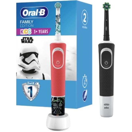Oral-B D103 + D100 KIDS STAR WARS Elektromos fogkefe Oral-B D103 + D100 KIDS STAR WARS Elektromos fogkefe