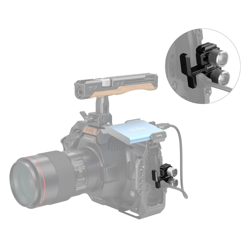 SMALLRIG HDMI&USB-C Cable Clamp for BMPCC 6K PRO SMALLRIG HDMI&USB-C Cable Clamp for BMPCC 6K PRO