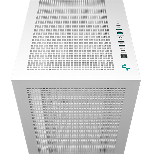 DeepCool Számítógépház - MORPHEUS WH (fehér, moduláris, 1x420mm venti,Mini-ITX /M-ATX /ATX /E-ATX, 4xUSB3.0, 1xUSB-C)