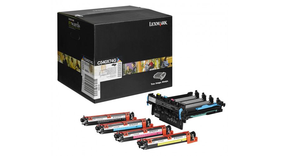 Lexmark C54x/X54x fekete + színes eredeti dobegység (LEXC540X74G) Eredeti