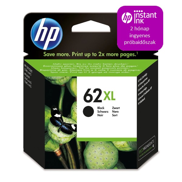 HP C2P05AE nagy kapacitású tintapatron fekete (62XL) HP C2P05AE nagy kapacitású tintapatron fekete (62XL)