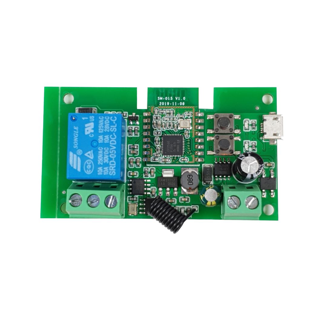SmartWise Zigbee + RF NO/NC egy áramkörös okosrelé (SMW-REL-532V-1RF-ZB)