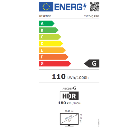 Hisense 65E7KQPRO UHD SMART LED TV