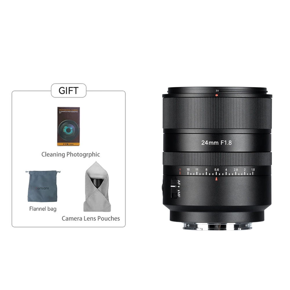 7Artisans AF 24mm F1.8 autófókuszos (Sony-E) Full Frame (AF24F18B-E) objektív