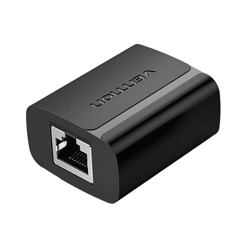 RJ45 PVC Splitter Adapter Vention IPTB0 Black