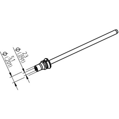 Ersa 0742ED2351H/SB Kiforrasztó hegy Kúpos Csúcs hossza 79.25 mm Tartalom, tartalmi egységek rendelésenként 1 db Ersa 0742ED2351H/SB Kiforrasztó hegy Kúpos Csúcs hossza 79.25 mm Tartalom, tartalmi egységek rendelésenként 1 db