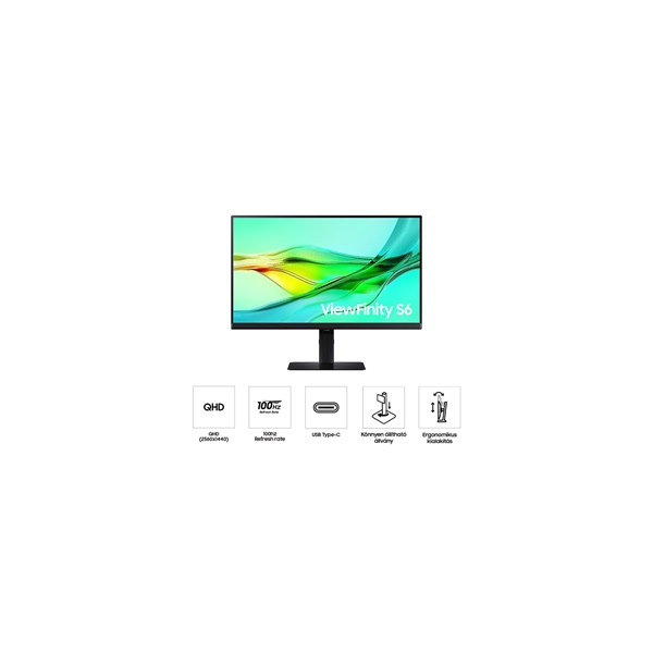 SAMSUNG IPS 100Hz  27" S60UD  2560x1440  16:9 350cd/m2  5ms monitor