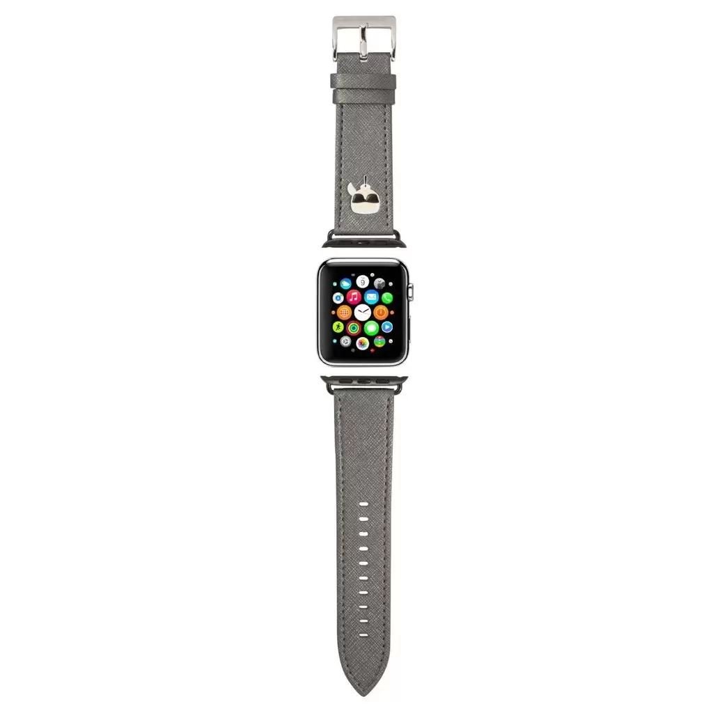 Karl Lagerfeld Apple Watch 42/44mm óraszíj ezüst (KLAWLOKHG)