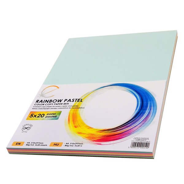 Rainbow Pastel Mix A4 80 g 5x20 ív színes másolópapír