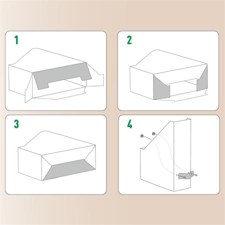 LEITZ  Puro karton 100 mm Iratpapucs Óceánkék