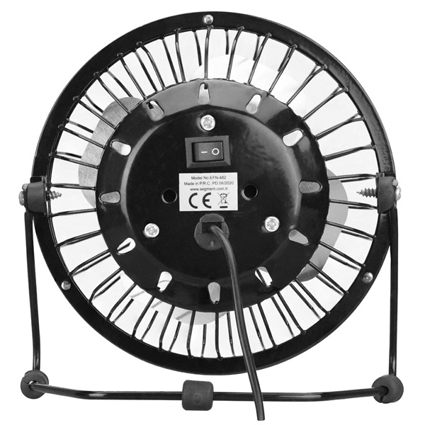 Everest  EFN-482  fém USB  Asztali Ventilátor Fekete 
