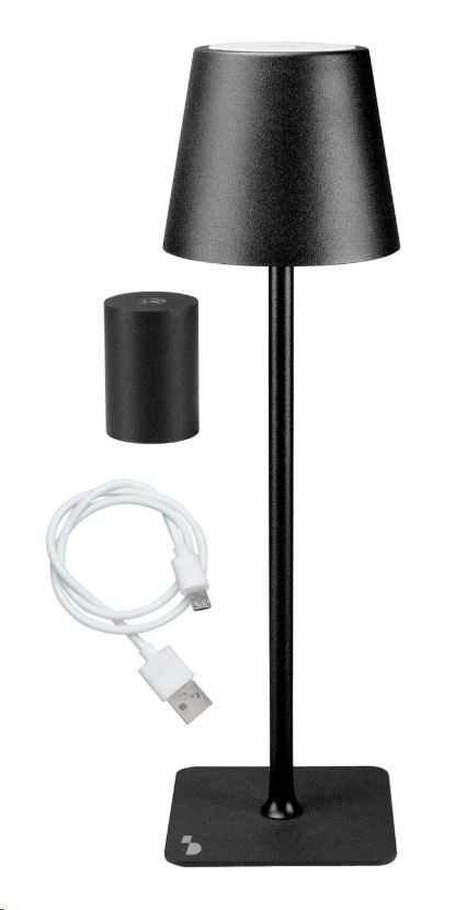 Beper P201UTP111 asztali lámpa USB töltéssel fekete